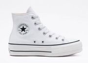 Converse White Platform High Top