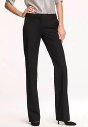 J. Crew City Fit Wool Blend Black Trousers Dress Pants Size 4