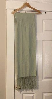 Mint green sea foam blue cozy long large wrap scarf