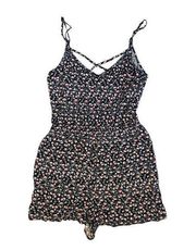 H&M Divided Floral Romper with Criss Cross Back - Women’s M/L