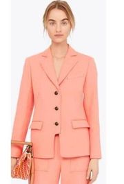 Tory Burch Salmon Pink Blazer Jacket Sz. 2