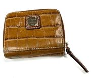 Dooney & Bourke | Vintage Crocodile Embossed Leather Zip Around Wallet