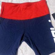 $35 active SUPER BIKE Blue SHORT red Waist