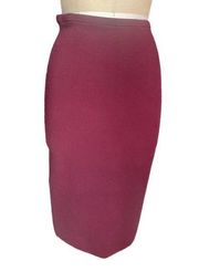 Diane von Furstenberg Burgundy Stretch Pencil Skirt Size Small