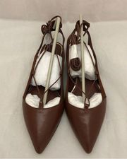 White House Black Market Truvy lace-up flats, NIB