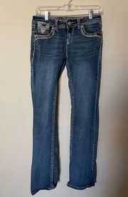 Medium Wash Came Boot Cut Jeans