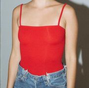 Brandy Melville Anna Red Bodysuit