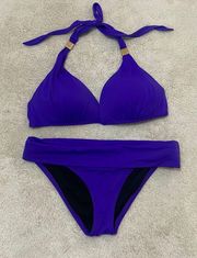 victoria secret purple bikini set