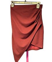 NWT A'GACI Wine Skirt Sz M