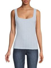 $115 NWT RE/DONE POINTELLE TANK TOP IN PALE BLUE SZ SMALL