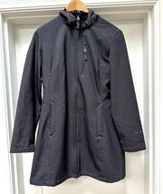 Free Country  hooded rain jacket with fleece lining Size medium