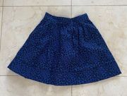 Hutch NWOT Blue Leopard Mini Skirt Size 4