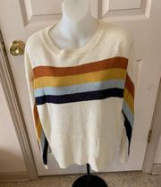 Med  Cream/brown Sweater