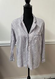 Victoria’s Secret Leopard Print Button Up Sleep Shirt