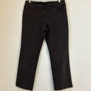 Eileen Fisher Jeans Straight Leg Soft Stretch  Brown/Black Pant Size Medium