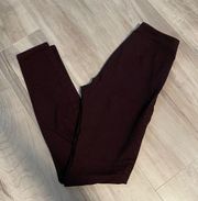 Divided H&M Deep Purple Skinny Jeggings With Side Zipper- Size 6