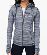 Lululemon  Navy Heather Hooded Define Jacket