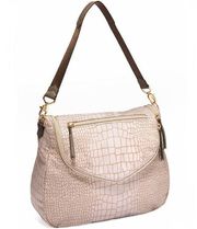 Lady Boss Shoulder Bag in Neutral Croc, Stella & Dot, NWOT!