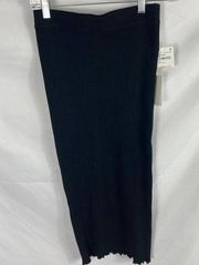 NWT Good American Ribbed Midi Fitted Skirt size 0 / xs