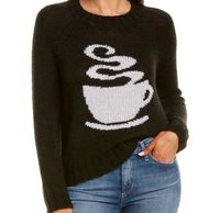 NWT Joan Vass NY Coffee Cup Wool Blend Sweater Black & Gray Women’s Size XL NEW
