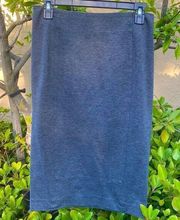 CAbi grey stretch ponte seamed pencil skirt. Size 6 ECU