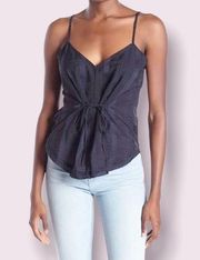 Rachel Roy Camisole Jasmin Plaid Tie Size S NWT $79.00