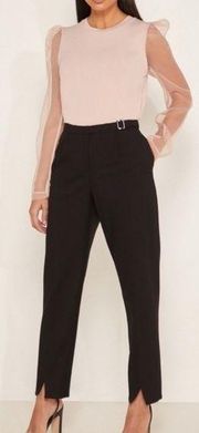 Ted Baker Women's STARME Belted Detail Tailored Trouser | Black Size “3”