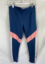 Adidas  Climalite Blue Pink Leggings Size Medium