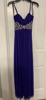 B. Darlin Purple Prom Dress