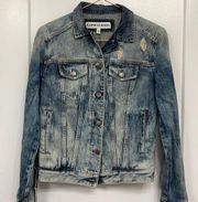 Express sz XS 100% Cotton Long sleeve button denim Jean jacket