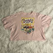 pink rugrats crop top size xl graphic