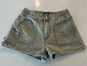 Simple Society Green Denim Shorts Size Women's 3 (26)