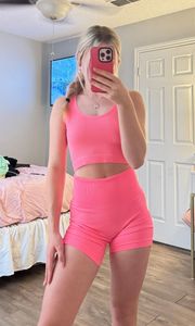 Hot pink matching set
