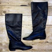 Paul Green Tall Black Leather Riding Boots