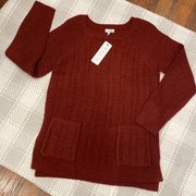 NWT Olivia Sky Sweater with Pockets