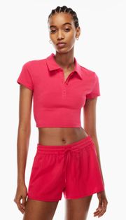 NWT  TnaCHILL Match Polo Shirt - Hypno Pink