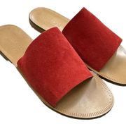 Johnny Was Camila sandals size 7 red color new in original box