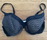 Maidenform Underwire Bra Black & Tan size 38D