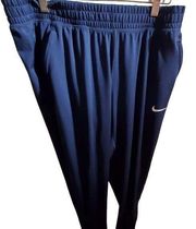 Nike  navy blue jogging pants size large waist, 30 inches stretches to 36 inches