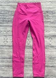 Lululemon  sonic pink ribbed align leggings