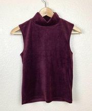 LF Carmar Cropped Mock Neck Tank Top Velvet