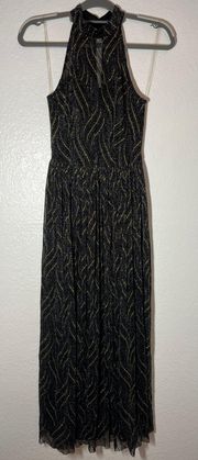 Black And Gold Prom Dress