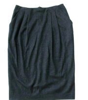 NWT MM. Lafleur Williamsburg Pencil in Navy Wool Stripe Pleated Pocket Skirt 2