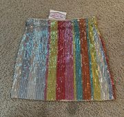 Multicolor sequin skirt never worn (does not have underskirt) 