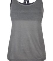 Sweaty Betty Gray Tank & Leaf Patterned Attached Sports Bra (M)