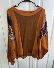 Umgee Waffle Knit Fabric accents size XL