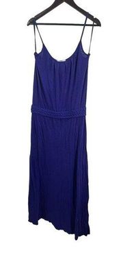 LAMade Blue Sleeveless Maxi Dress Small