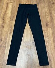 Aerie  Chill Play Move Solid Black Leggings Cotton Feel Size Small Pants