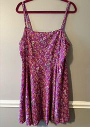 🛍 5/ $20 qualifying item.Xl gap sundress.  Purple floral.