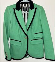 OG Vintage Juicy Couture Green Wool Blazer Coat Sz 2 XS Mint Cond! Y2K Chic Boho